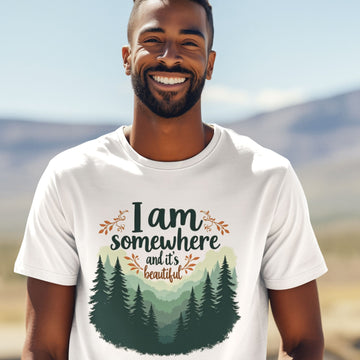 Somewhere Beautiful - T-shirt en coton biologique pour homme