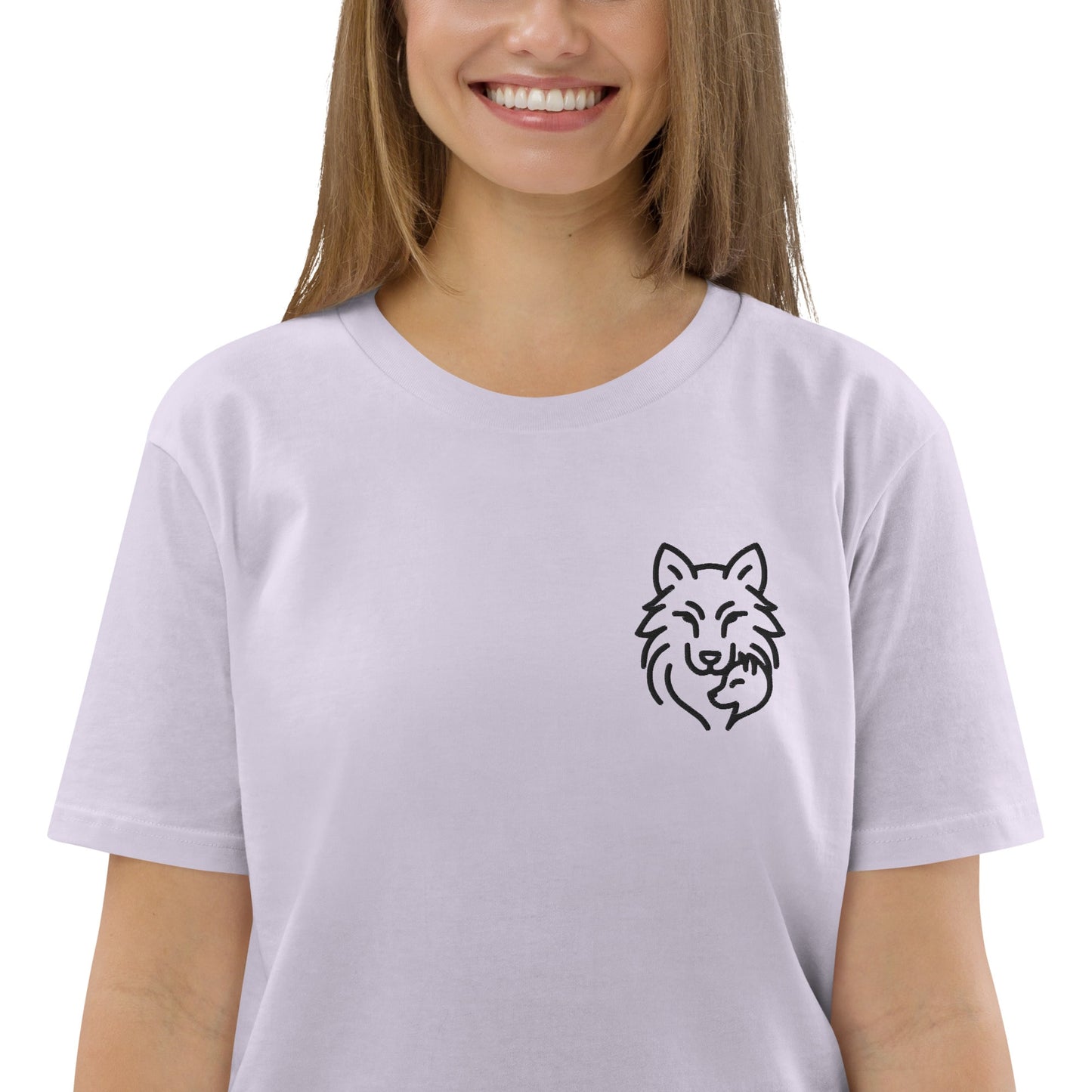 Maman Louve et son Louve - T-shirt en coton biologique pour femme