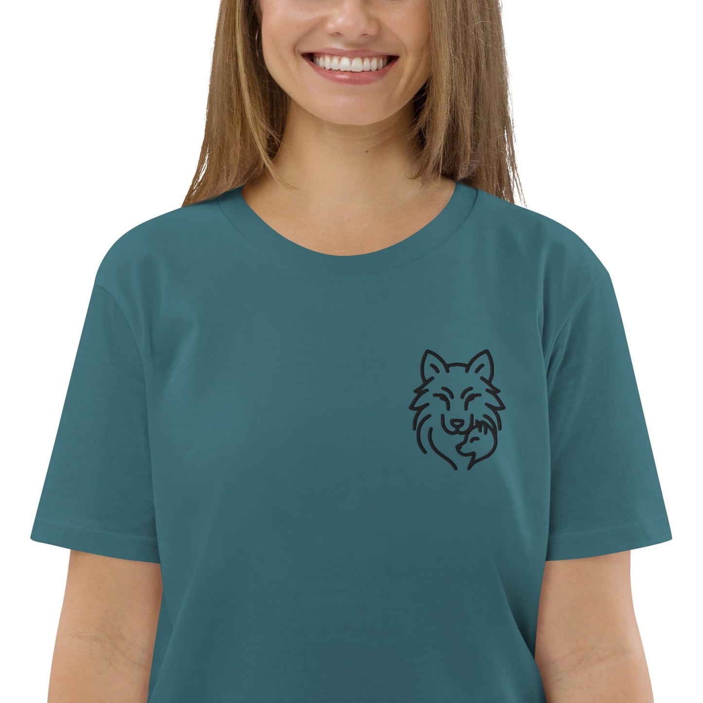 Maman Louve et son Louve - T-shirt en coton biologique pour femme