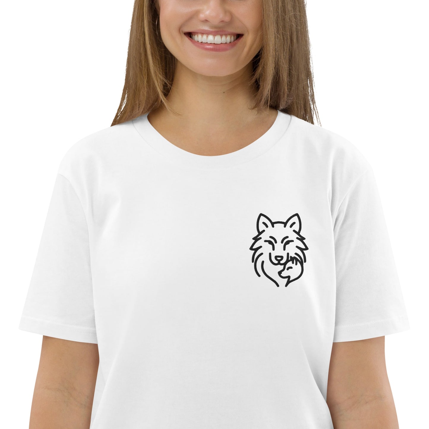 Maman Louve et son Louve - T-shirt en coton biologique pour femme