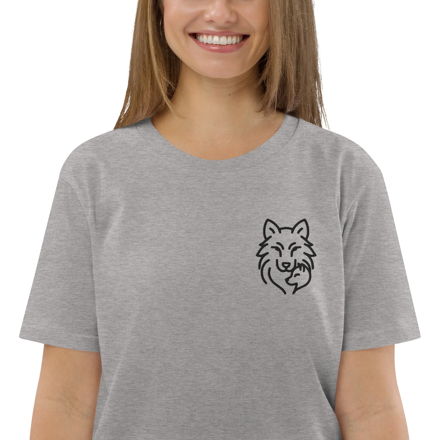 Maman Louve et son Louve - T-shirt en coton biologique pour femme